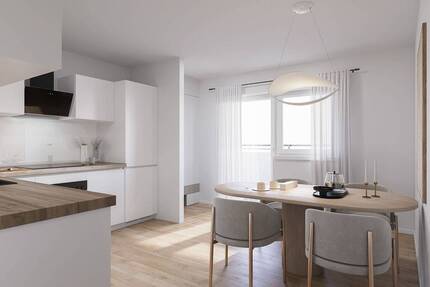 Erstbezug nach Kernsanierung 1-Zimmer-Wohnung mit Balkon und Einbauküche 1 zimmer