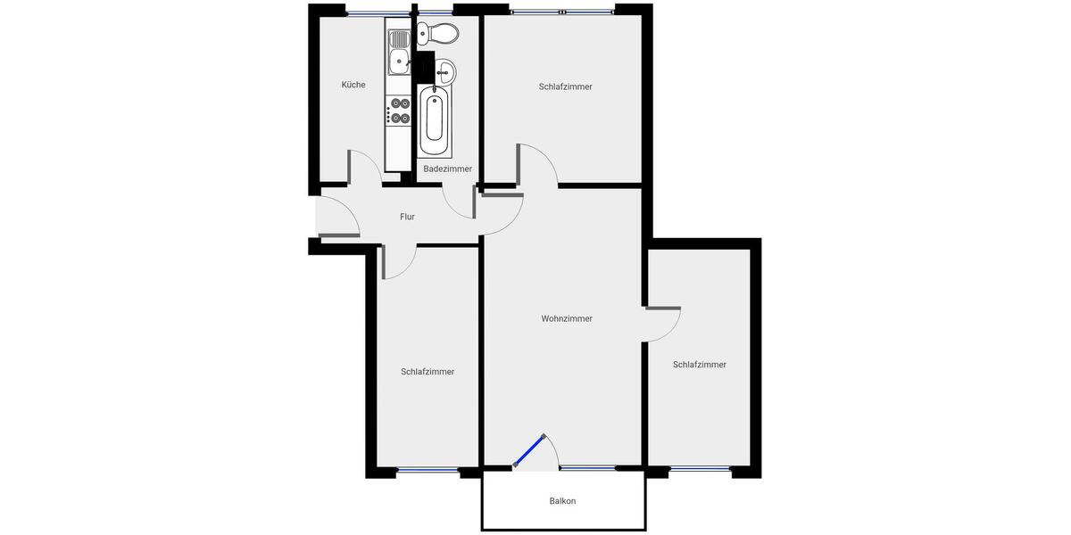 Etagenwohnung Colditz - 4 Zimmer, 70 m&sup2;, 332&euro; | Angebot:23818609
