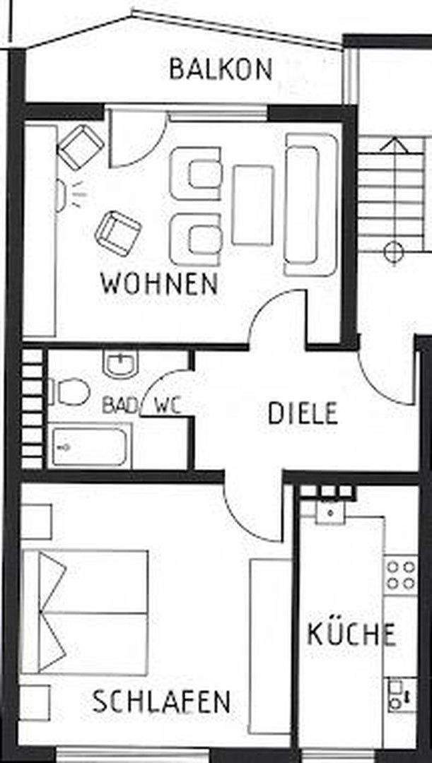Erstbezug nach Renovierung! Helle 2-Zimmer-Wohnung in Barmen - mit Balkon und Einbauküche! 2 zimmer