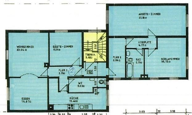 Etagenwohnung Steinen - 4 Zimmer, 142 m&sup2;, 1.300&euro; | Angebot:26646507