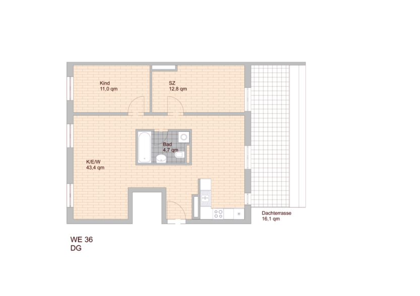 Wohnung zum Mieten in München 1.839 € 80 m² 3 zimmer