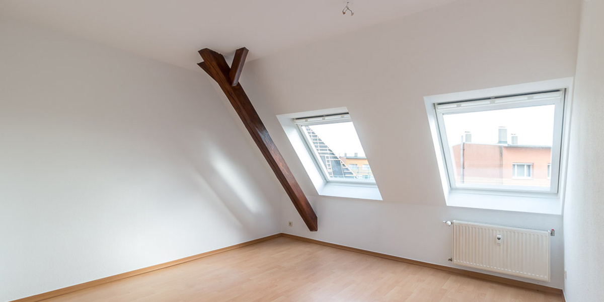 EUTRITZSCH + 2 RAUM DACHGESCHOSS WOHNUNG + FREI AB 01.08.2026 - Dachgeschoßwohnung Leipzig Eutritzsch | Angebot:26921165
