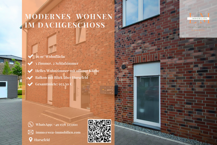 Wohnung zum Mieten in Harsefeld 915 € 76 m²