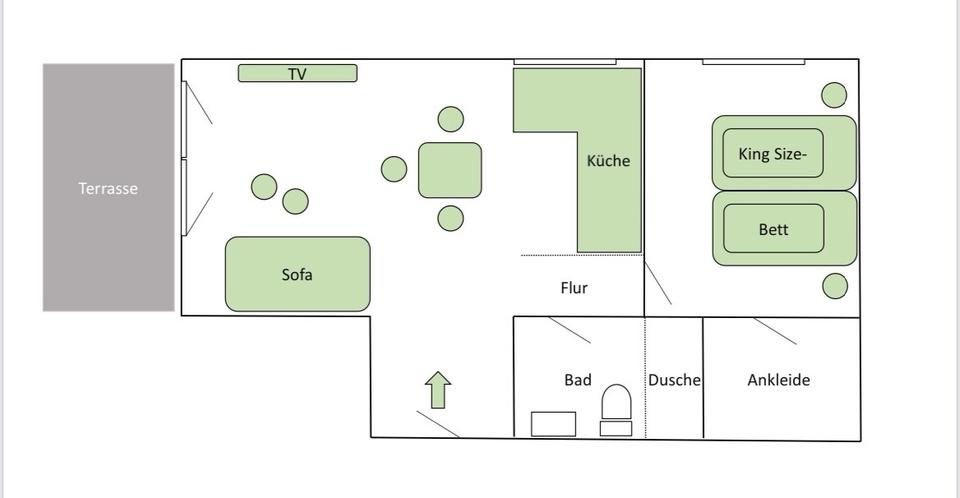 Etagenwohnung Saarbrücken Ensheim - 2 Zimmer, 40 m&sup2;, 69&euro; | Angebot:23615453