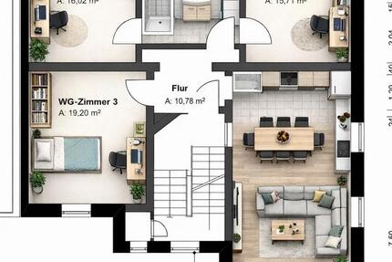 Wohnen auf Zeit Witten Rüdinghausen - 4.5 Zimmer, 105 m&sup2;, 1.500&euro; | Angebot:24951711