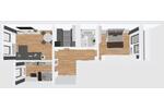 Etagenwohnung Magdeburg Alt Olvenstedt - 3 Zimmer, 58 m&sup2;, 314&euro; | Angebot:26701998