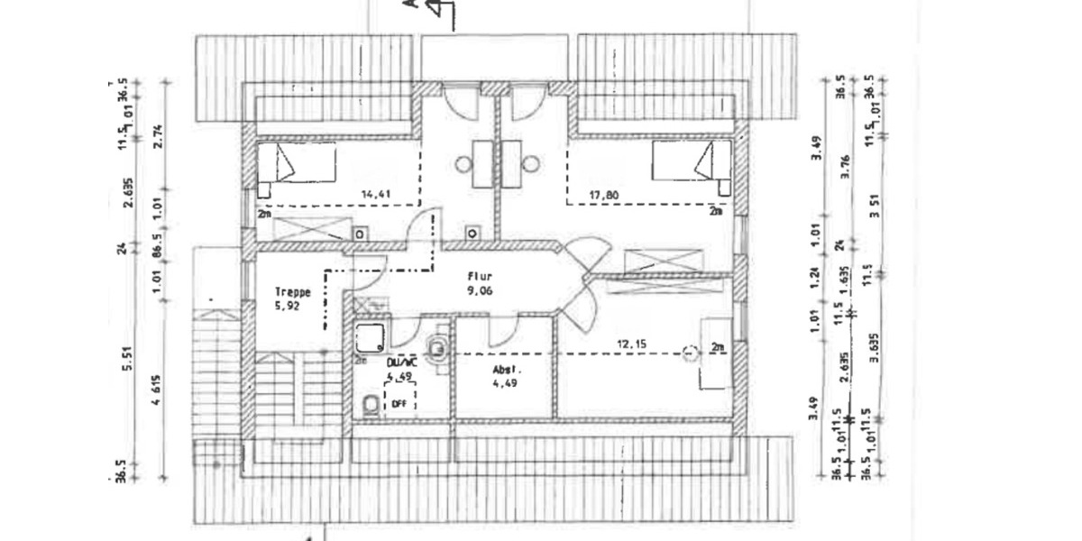 Dachgeschoßwohnung Eging am See - 2.5 Zimmer, 62 m&sup2;, 549&euro; | Angebot:24732326