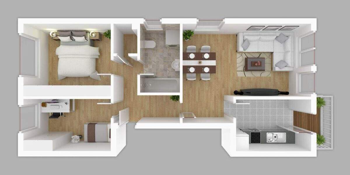 Etagenwohnung Magdeburg Cracau - 3 Zimmer, 75 m&sup2;, 960&euro; | Angebot:25689621