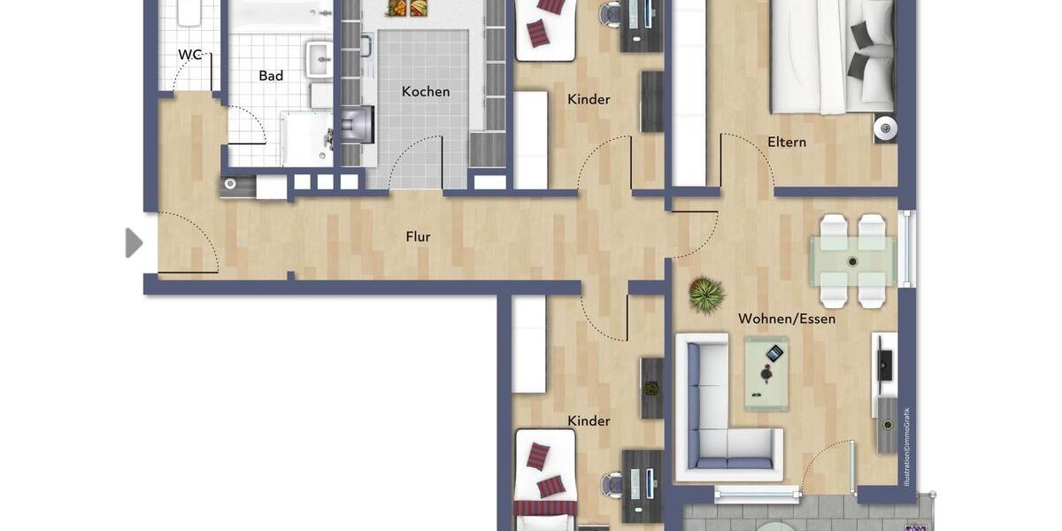 Etagenwohnung Biberach an der Riß - 1 Zimmer, 30 m&sup2;, 450&euro; | Angebot:24699577