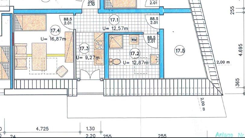 Dachgeschoßwohnung Wismar Altstadt - 1.5 Zimmer, 38 m&sup2;, 499&euro; | Angebot:26551033