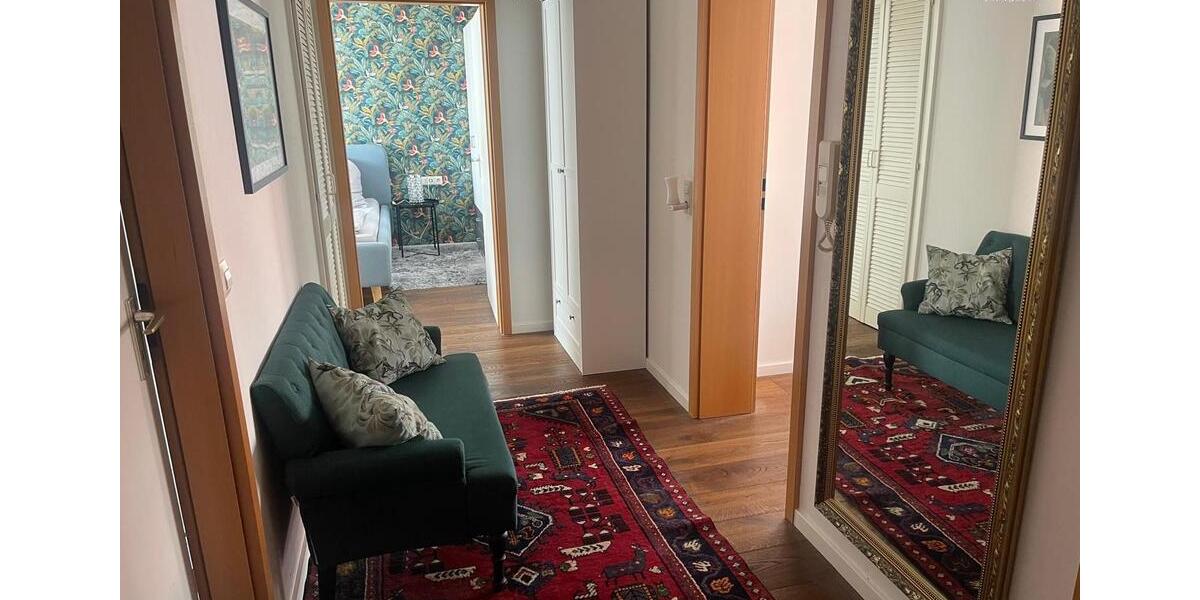 2-Zimmerwohnung mit Balkon, TV, Wlan, BadWc, Küche, Doppelbett, Essplatz, Waschmaschine, Trockner und Parkplatz 2 zimmer