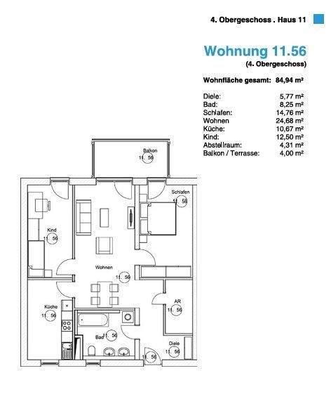 BIS 31.12.2029 - Moderne 3-Zimmer-Wohnung mit Tageslichtbad 3 zimmer