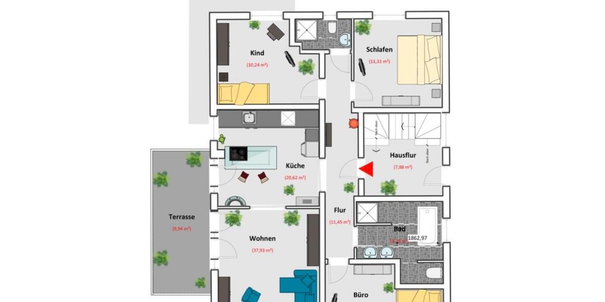 Erdgeschoßwohnung Rellingen - 5.5 Zimmer, 160 m&sup2;, 2.100&euro; | Angebot:26035688