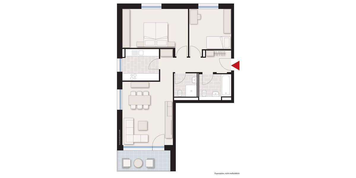 Etagenwohnung Aalen-Wasseralfingen Wasseralfingen - 3 Zimmer, 82 m&sup2;, 1.125&euro; | Angebot:24158266