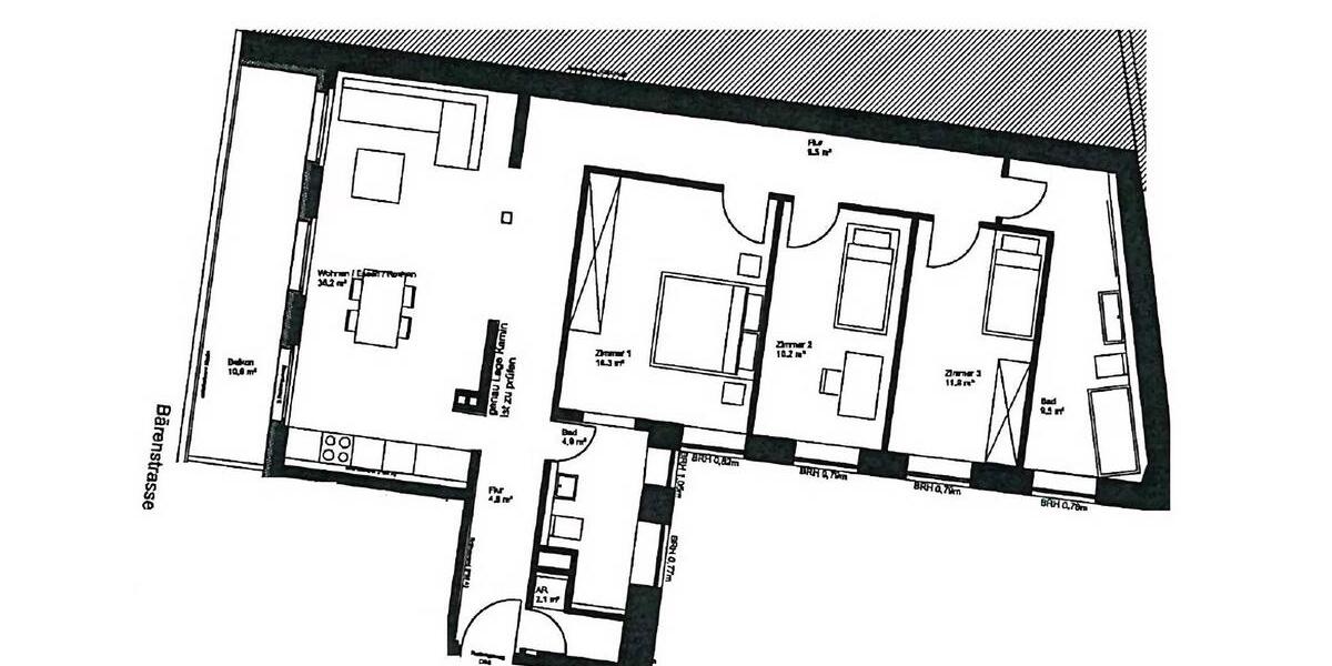 Etagenwohnung Wiesbaden - 4 Zimmer, 111 m&sup2;, 2.090&euro; | Angebot:26698912