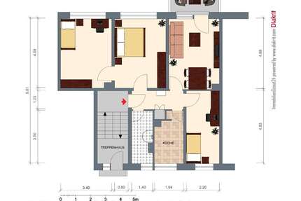 Wohnung Tangermünde - 4 Zimmer, 76 m&sup2;, 487&euro; | Angebot:26986714