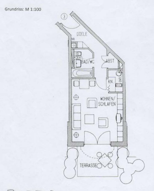 Bad Reichenhall EinZimmer Apartment mit Terrasse