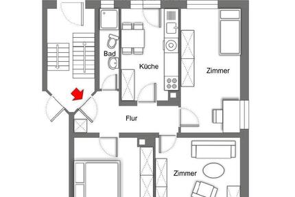 Wohnung Freiburg im Breisgau Brühl - 3 Zimmer, 72 m&sup2;, 1.890&euro; | Angebot:26705300