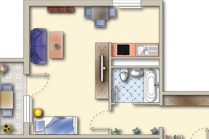 Wohnung Hohenstein-Ernstthal Ernstthal - 1 Zimmer, 35 m&sup2;, 209&euro; | Angebot:23647058