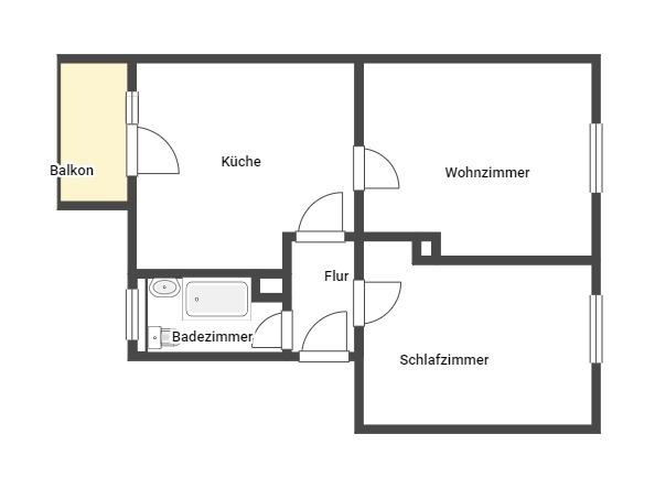 Erdgeschoßwohnung Kaiserslautern - 2 Zimmer, 46 m&sup2;, 519&euro; | Angebot:26592754