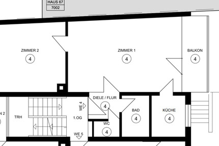 Wohnung Stuttgart Feuerbach - 2 Zimmer, 58 m&sup2;, 825&euro; | Angebot:27286738