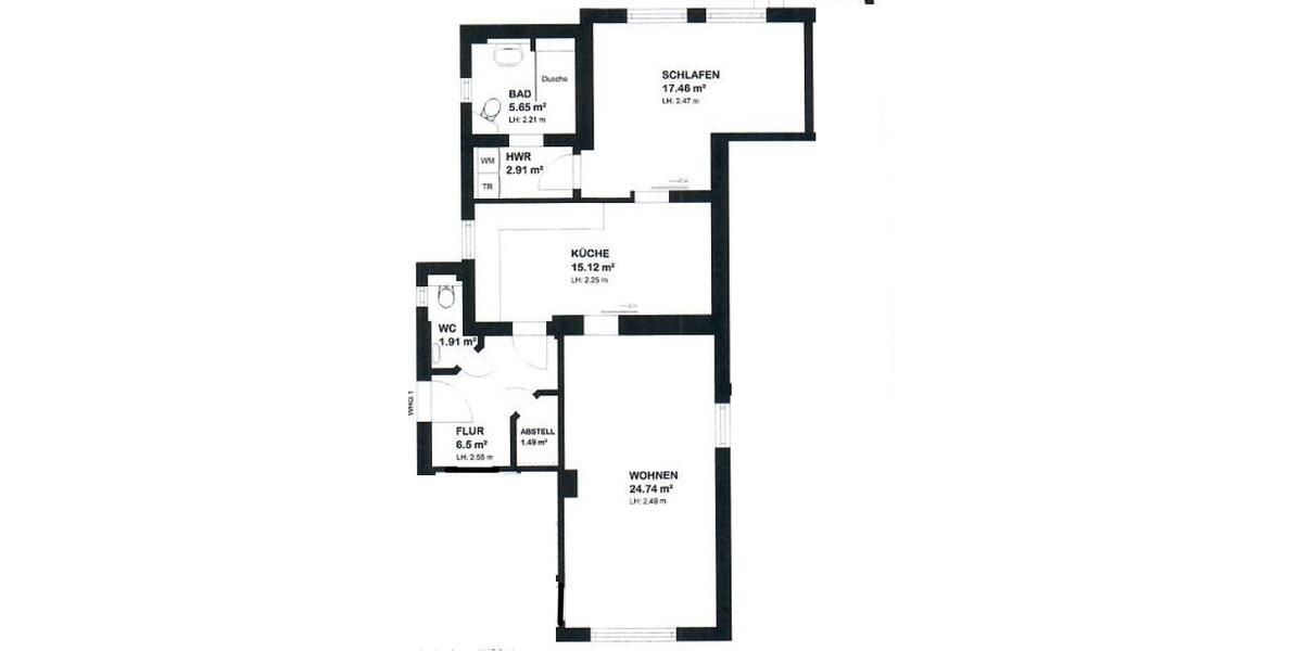 Erdgeschoßwohnung Ritterhude - 2 Zimmer, 76 m&sup2;, 900&euro; | Angebot:24602139