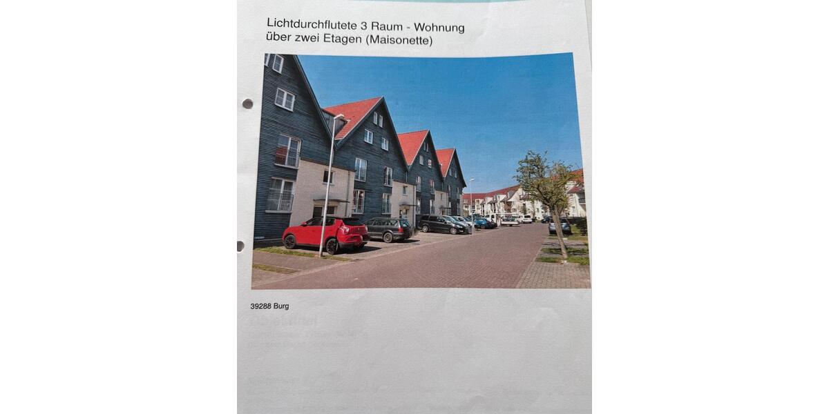 Maisonettenwohnung Burg - 3 Zimmer, 89 m&sup2;, 900&euro; | Angebot:26636704