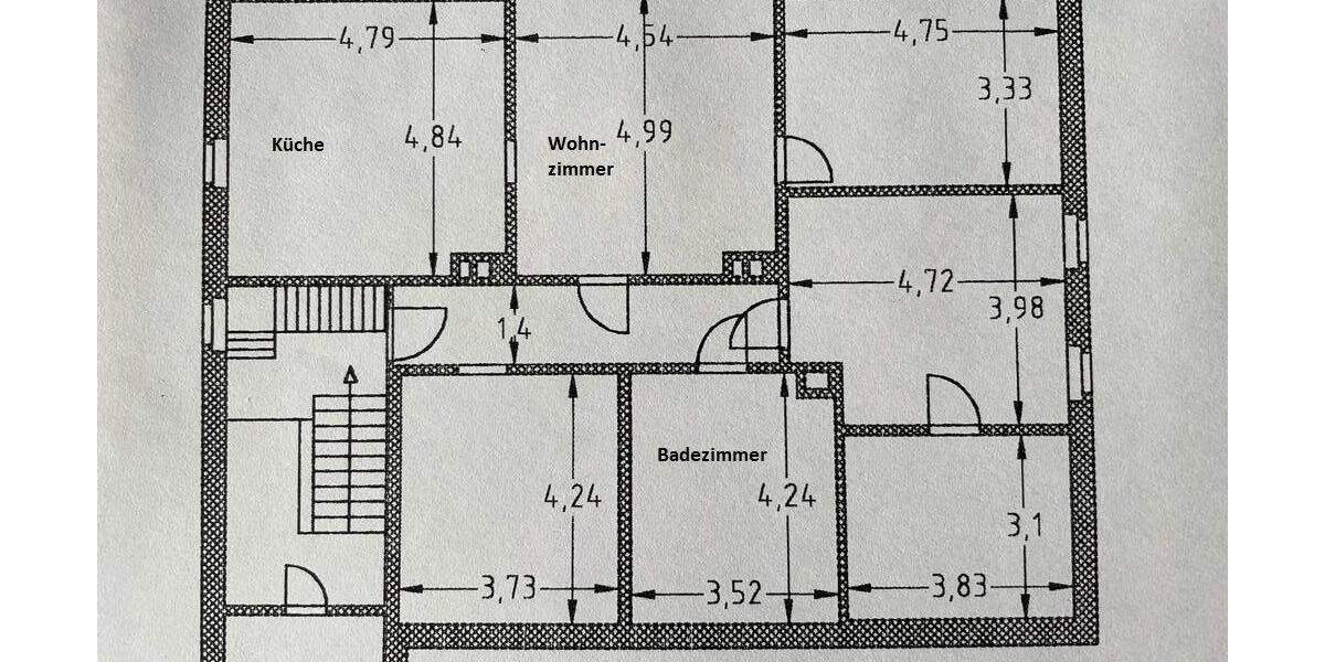 Etagenwohnung Lauter-Bernsbach OT Oberpfannenstiel Bernsbach - 5 Zimmer, 115 m&sup2;, 690&euro; | Angebot:23957369