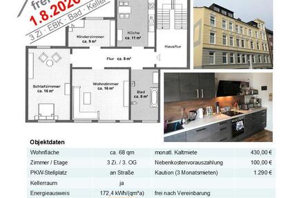 Wohnung Wilhelmshaven - 3 Zimmer, 68 m&sup2;, 430&euro; | Angebot:26663775