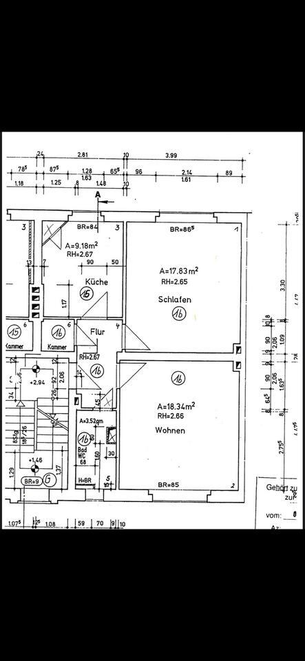 2 Raum Wohnung ab Dezember zu vermieten zimmer