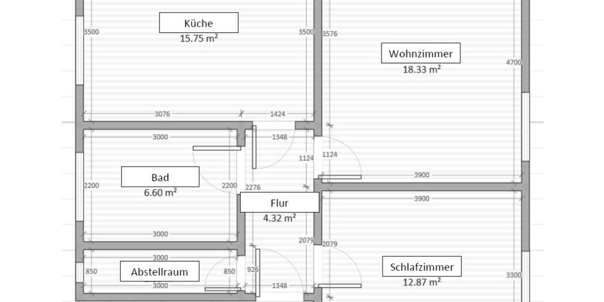 Etagenwohnung Mulda/Sa. Sa. - 2 Zimmer, 60 m&sup2;, 330&euro; | Angebot:21732770