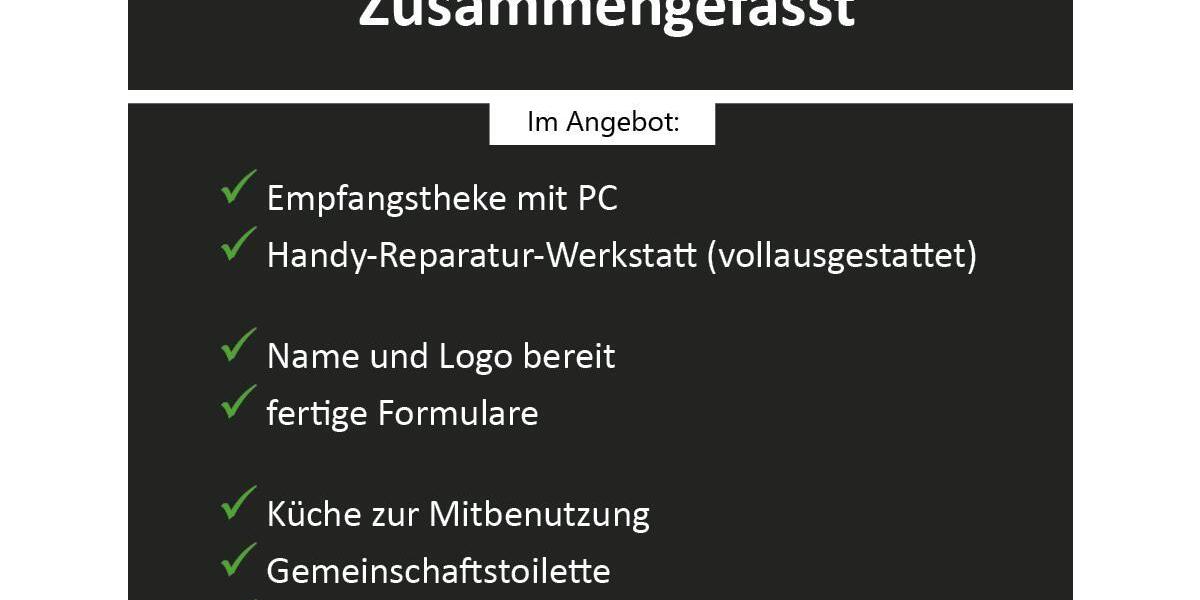 Handyreparatur-Laden zur Miete zimmer