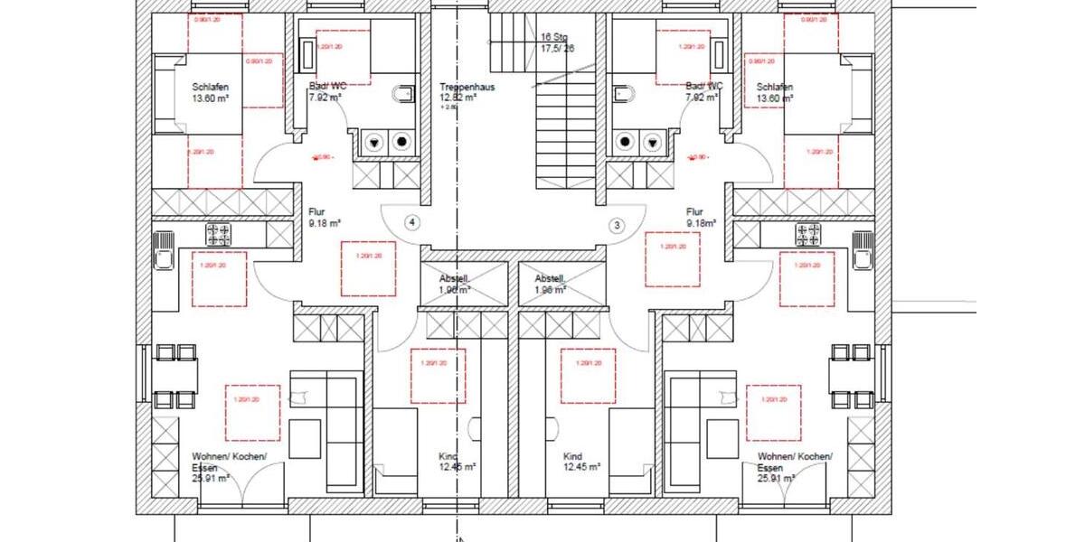 Etagenwohnung Neuburg an der Donau - 3 Zimmer, 76 m&sup2;, 1.050&euro; | Angebot:26653305