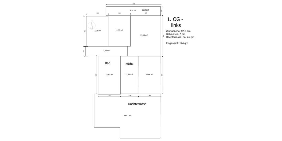 Etagenwohnung Schwerte - 4 Zimmer, 125 m&sup2;, 1.100&euro; | Angebot:26605408