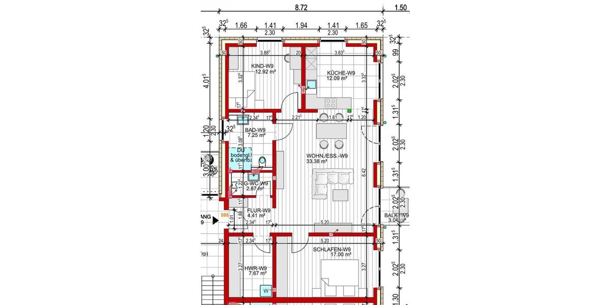 Etagenwohnung Melle - 3 Zimmer, 99 m&sup2;, 1.380&euro; | Angebot:25567966