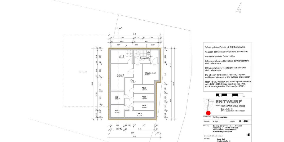 Etagenwohnung Duderstadt - 2 Zimmer, 55 m&sup2;, 730&euro; | Angebot:26052907