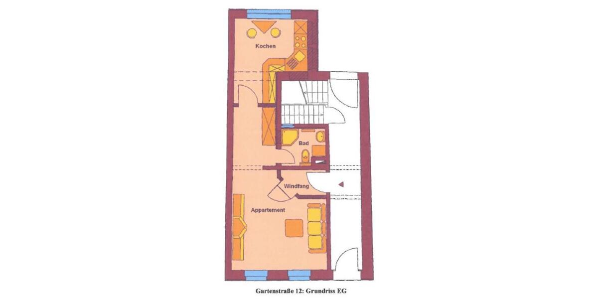 Erdgeschoßwohnung Naumburg (Saale) - 1 Zimmer, 39 m&sup2;, 280&euro; | Angebot:25947781