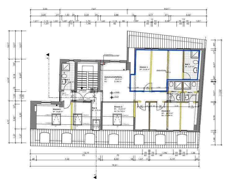 Dachgeschoßwohnung Gießen - 1 Zimmer, 37 m&sup2;, 450&euro; | Angebot:26477126