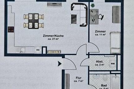 3-Zimmer Wohnung, Staffelgeschoß mit großer Dachterasse 3 zimmer