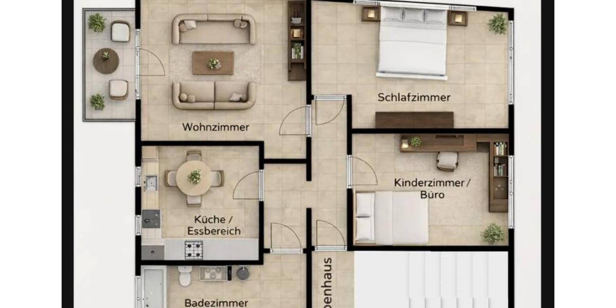 Etagenwohnung Wesel - 3 Zimmer, 85 m&sup2;, 850&euro; | Angebot:24689619