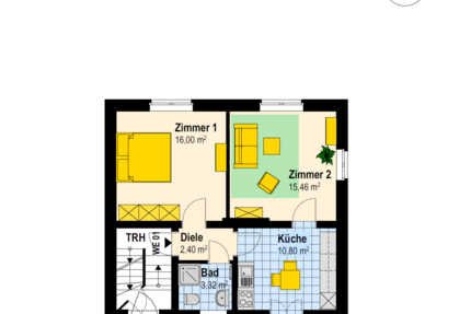 Wohnung Neuenhagen - 2 Zimmer, 52 m&sup2;, 855&euro; | Angebot:25226593