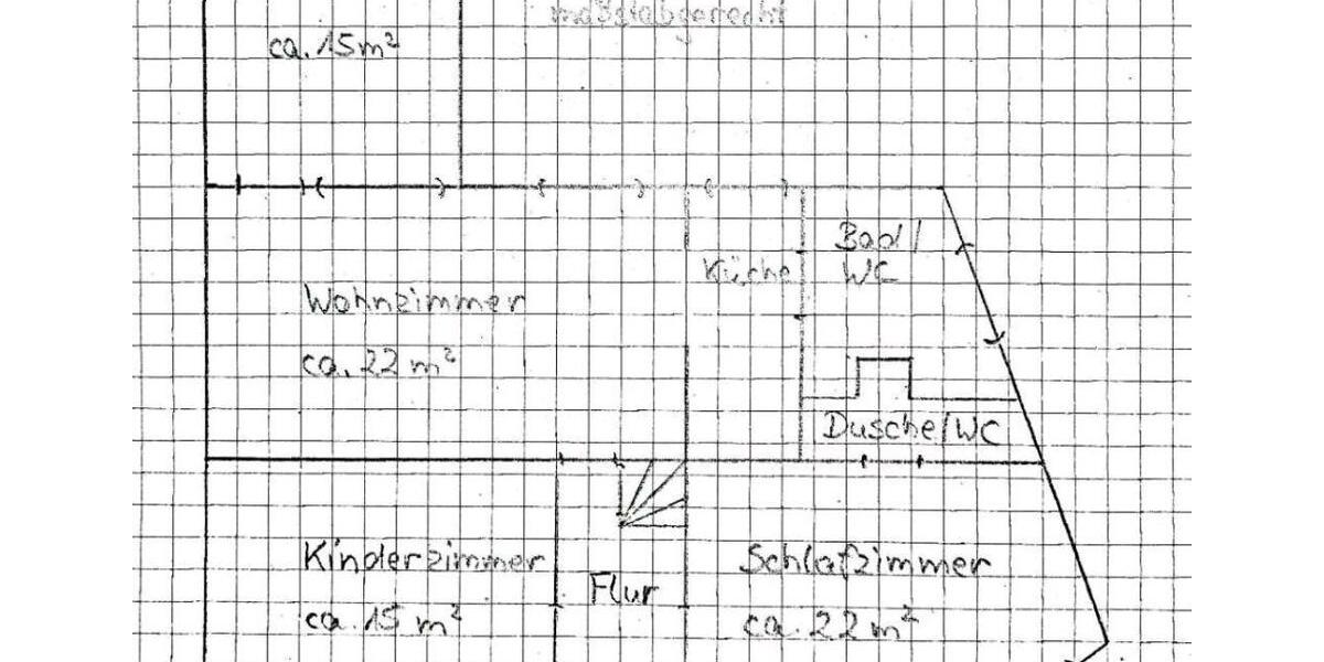 Etagenwohnung Eisenhüttenstadt - 3 Zimmer, 93 m&sup2;, 1.000&euro; | Angebot:25189748