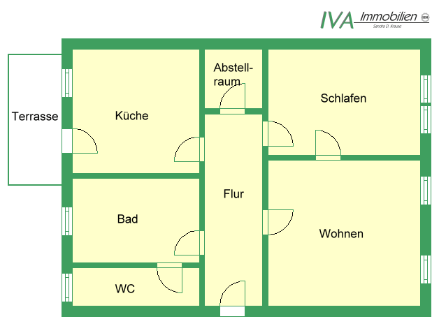 Etagenwohnung Riesa Innenstadt - 2 Zimmer, 87 m&sup2;, 530&euro; | Angebot:26840587