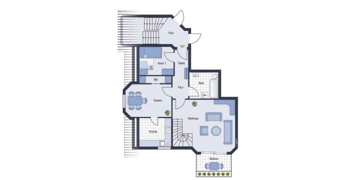 Maisonettenwohnung Neu Kaliß - 4 Zimmer, 102 m&sup2;, 600&euro; | Angebot:26476488