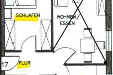 Wohnung zum Mieten in Mannheim 370 € 30 m² 1 zimmer