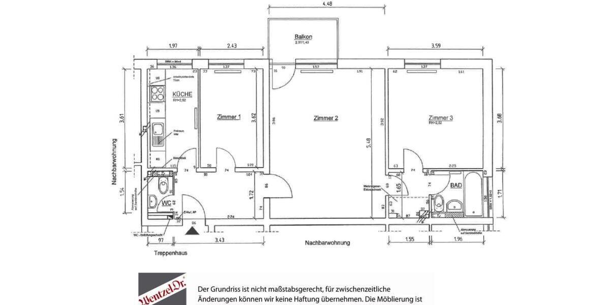 Etagenwohnung Barmstedt - 2 Zimmer, 69 m&sup2;, 710&euro; | Angebot:26677004