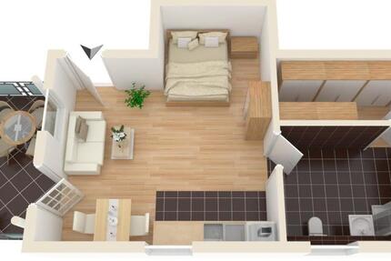 Wohnung Parchim - 1 Zimmer, 41 m&sup2;, 320&euro; | Angebot:26480594