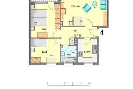 Wohnung Gütersloh Kattenstroth - 3 Zimmer, 64 m&sup2;, 599&euro; | Angebot:27584057