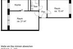 Etagenwohnung Halle (Saale) Heide Nord - 2 Zimmer, 54 m&sup2;, 274&euro; | Angebot:26160368