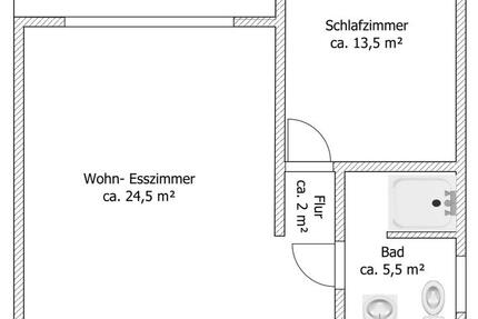 Wohnung Losheim am See - 2 Zimmer, 67 m&sup2;, 780&euro; | Angebot:24851911